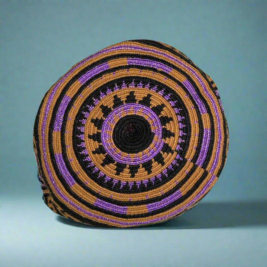 Wayuu Shoulder bag brown purple black