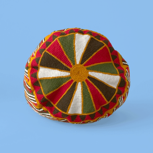 Wayuu Shoulder bag gold red olive