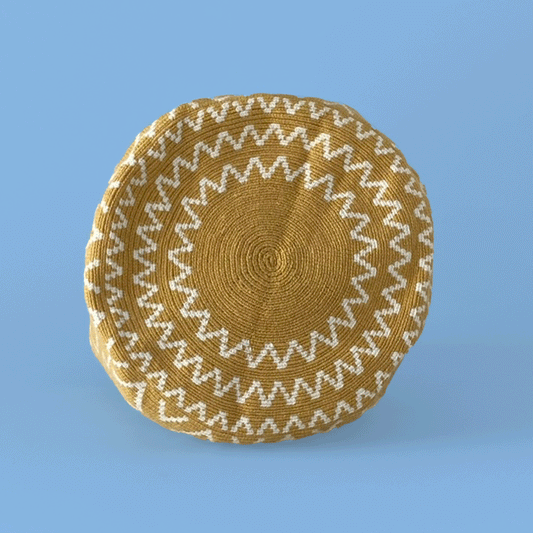 Wayuu Shoulder bag gold white