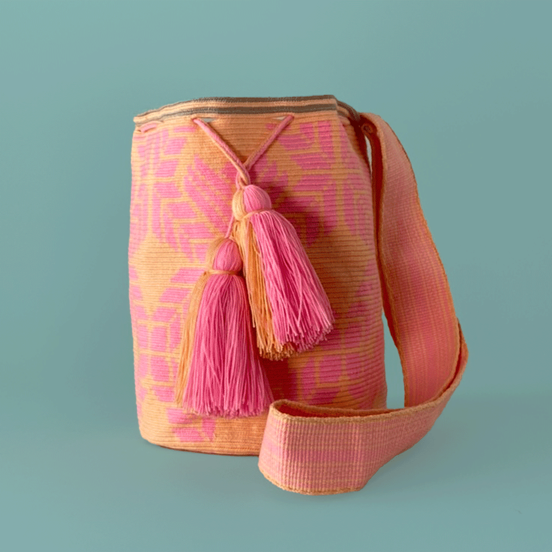 Wayuu Shoulder bag pink pink