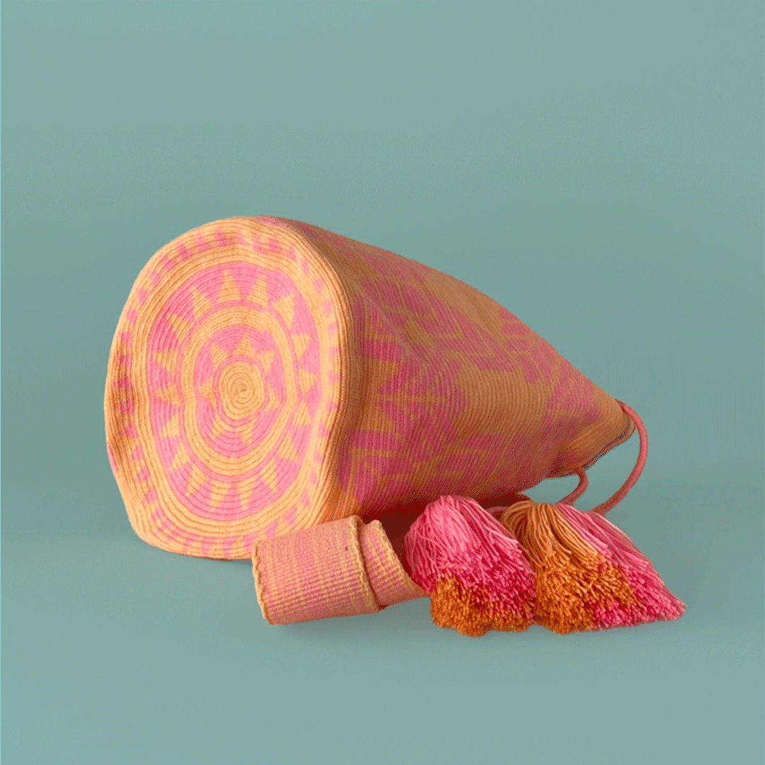 Wayuu Shoulder bag pink pink