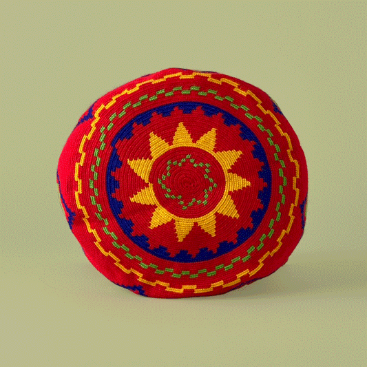 Wayuu shoulder bag red yellow blue