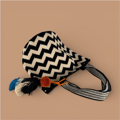 Tote • Black Natural Chevron