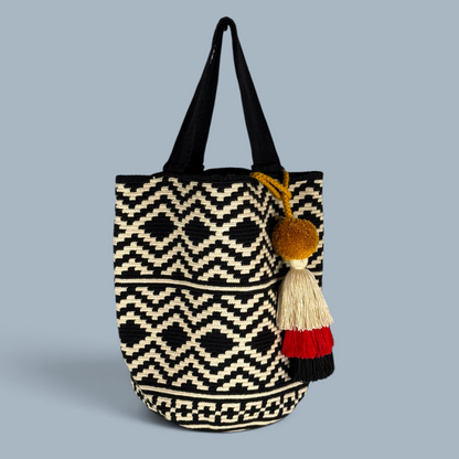 Tote • Black Natural Diamond Pathways