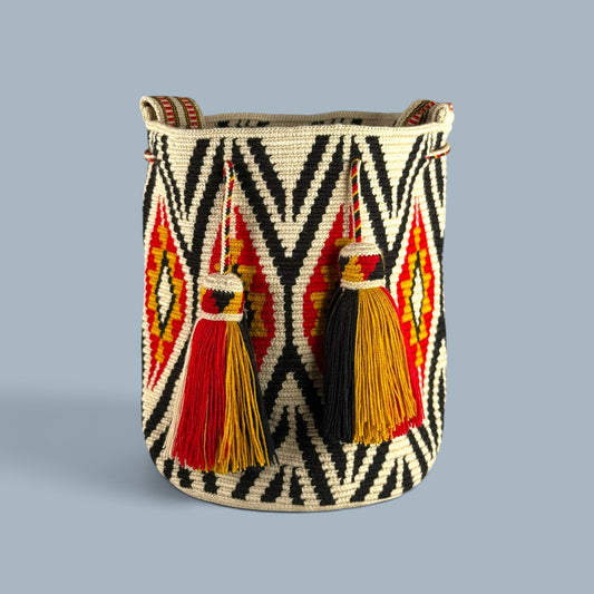 Mochila · Black Chevron Red Gold Community Symbol