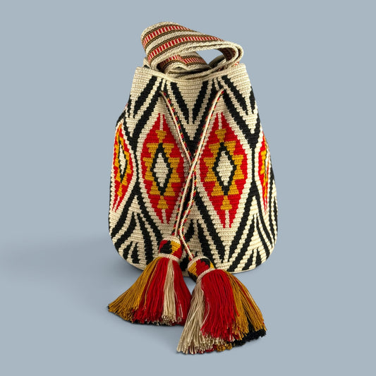 Mochila · Black Chevron Red Gold Community Symbol