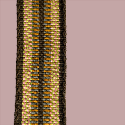 Mochila · Brown Pink Diamonds Lime Labyrinth