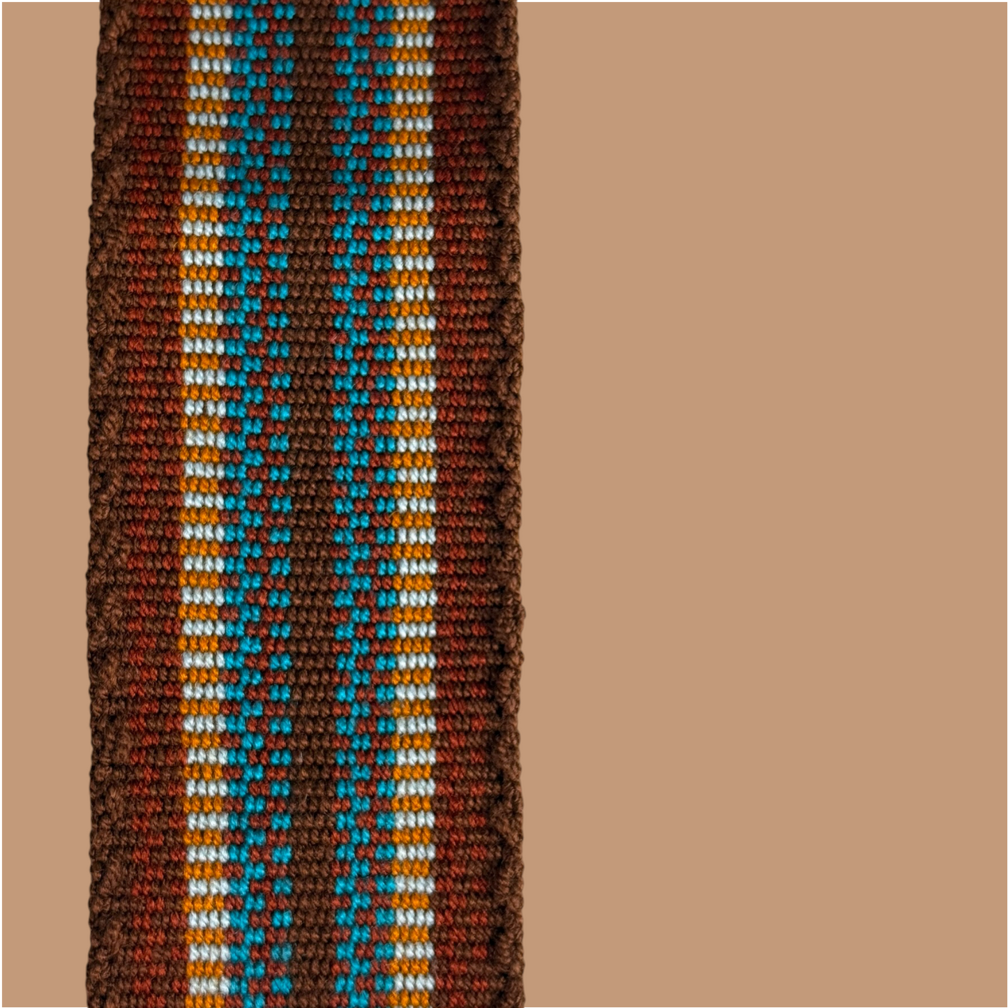 Mochila · Brown Gold Turquoise Labyrinth Pathways