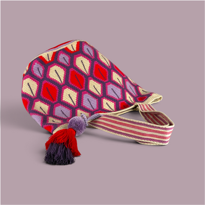 Tote • Natural Red Purple Pink Eyes