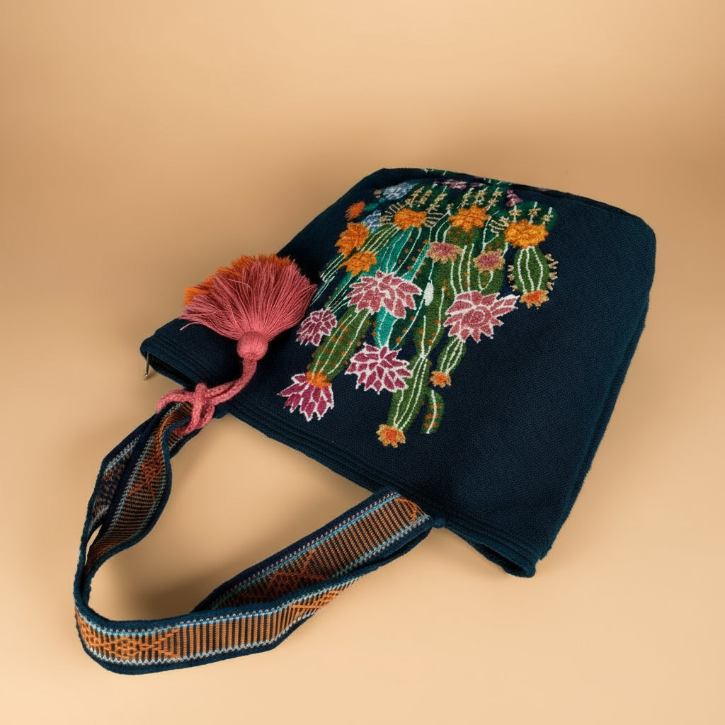 tote bag on its side