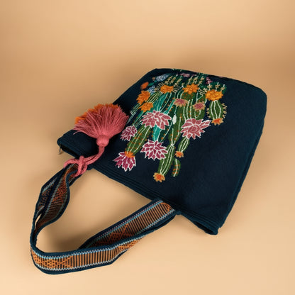 tote bag on its side