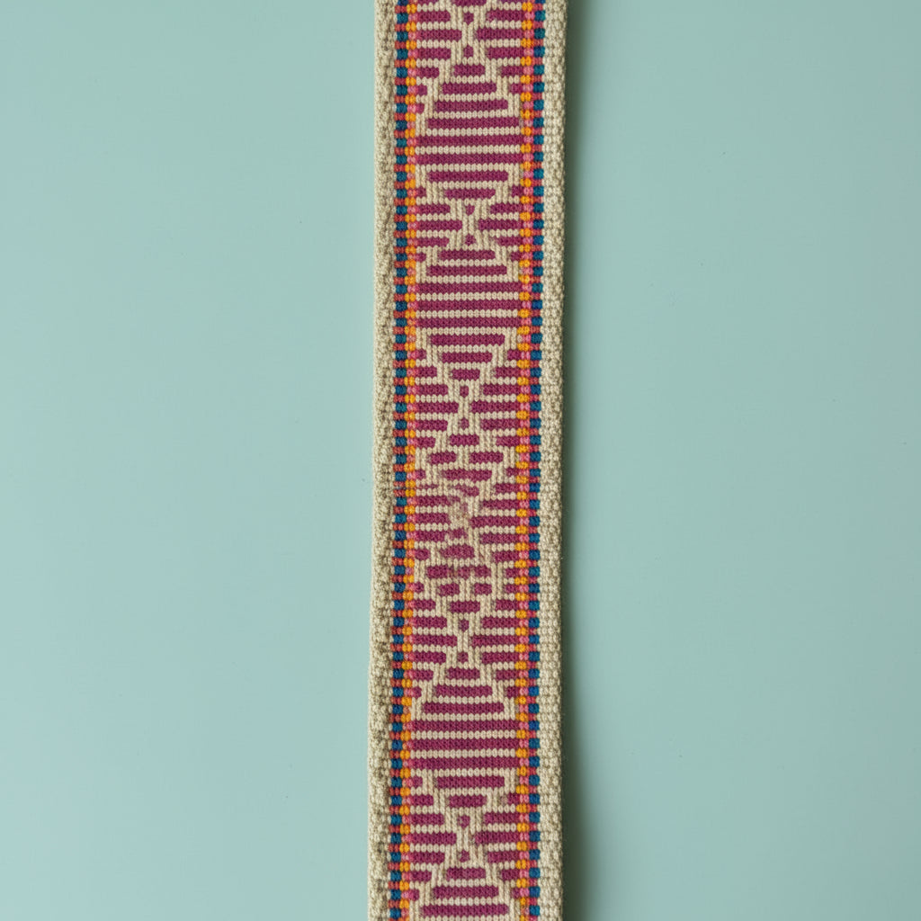 Wayuu Tote Bag punch needle beige cat