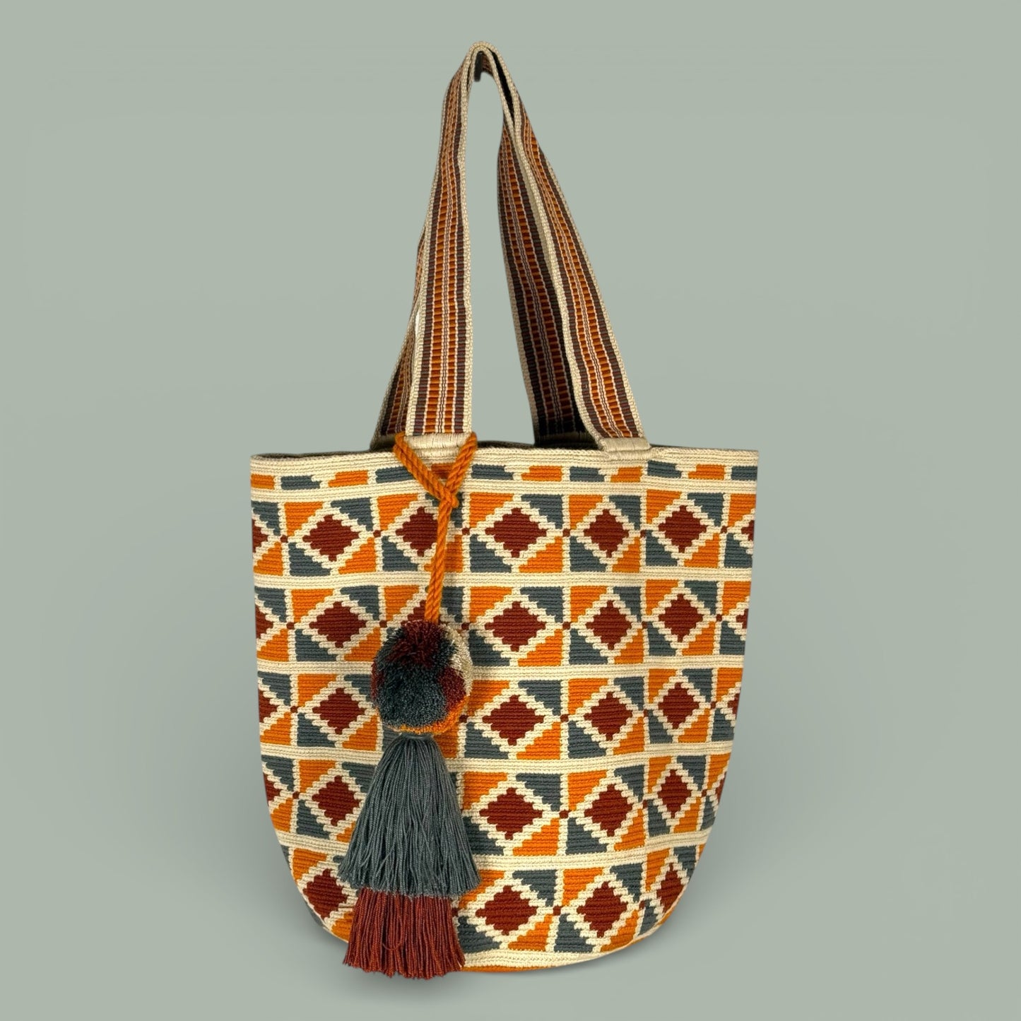 Tote • Natural Grey Ochre Diamonds
