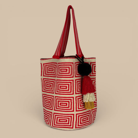 Tote • Natural Red Labyrinths