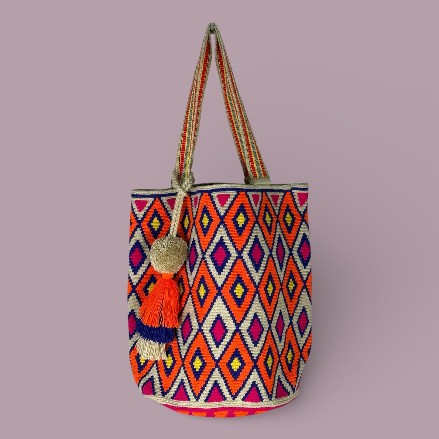 Tote · Natural Orange Purple Diamond