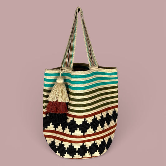 Tote · Natural Green Path Black Diamond
