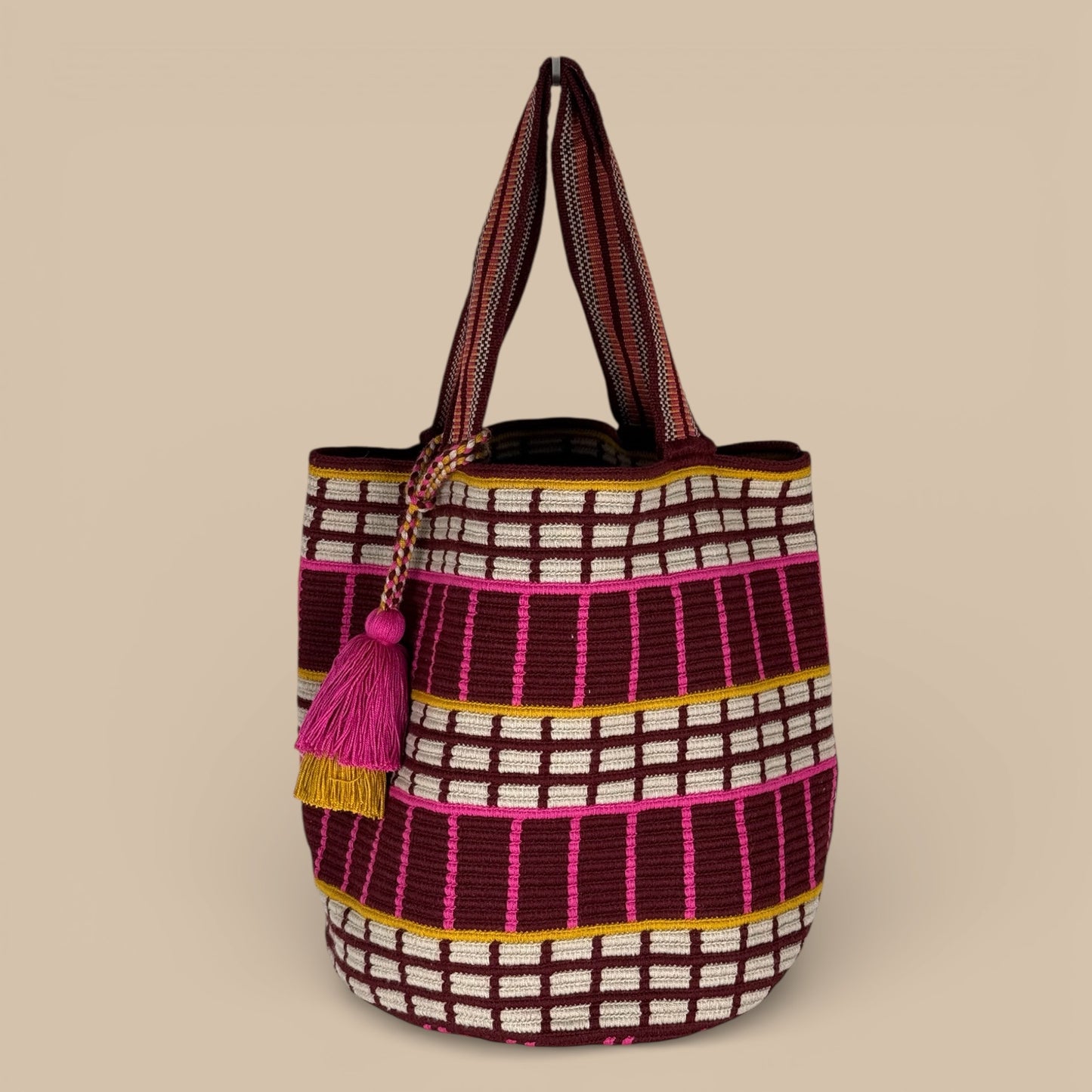 Tote · Burgundy Line Path