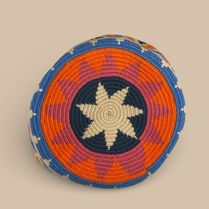 Mochila · Natural Orange & Blue Blossom Diamond