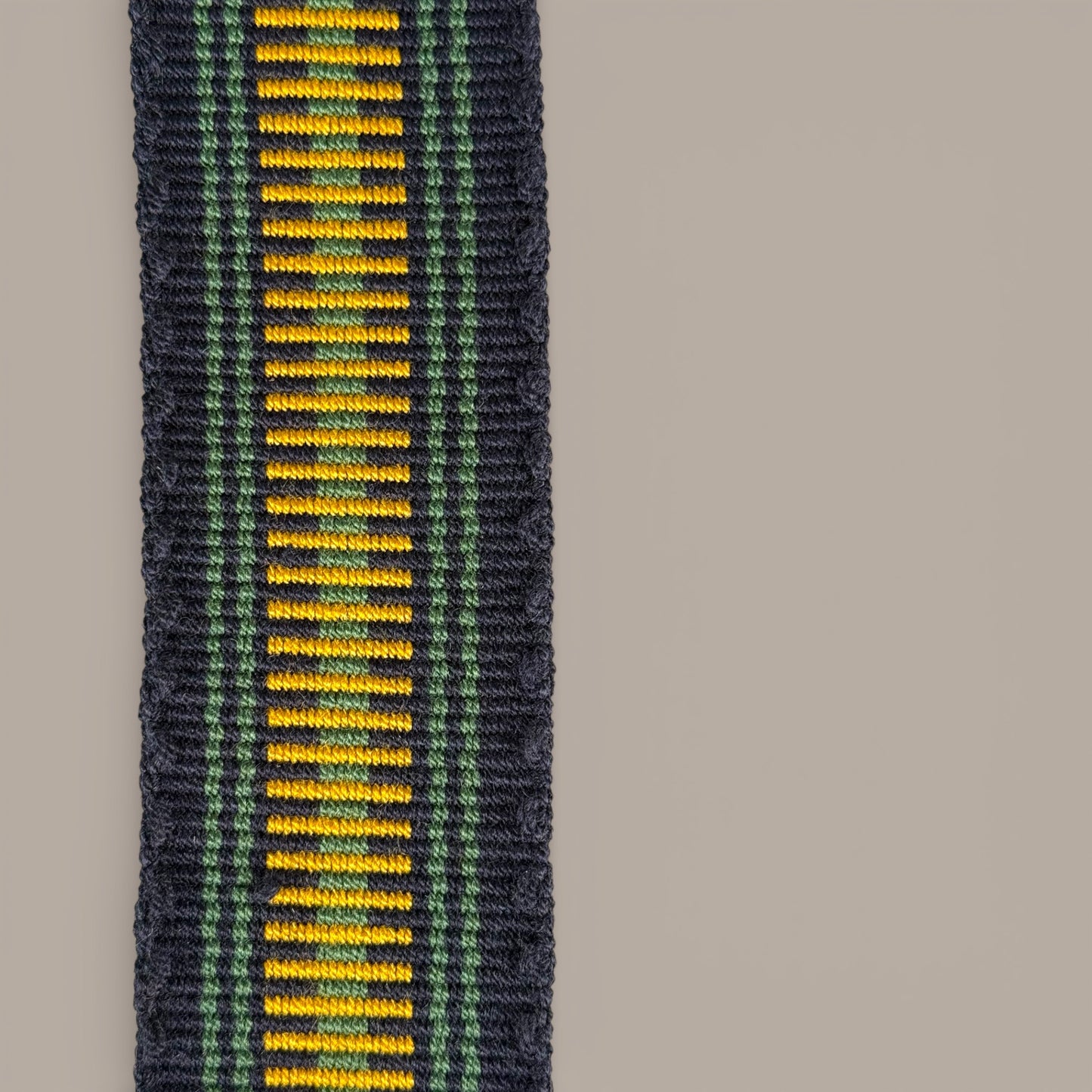 Mochila · Navy Green Yellow Crossweave