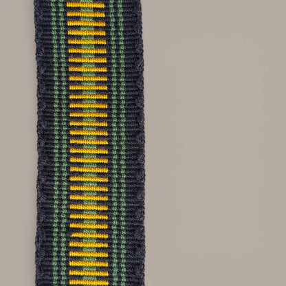 Mochila · Navy Green Yellow Crossweave