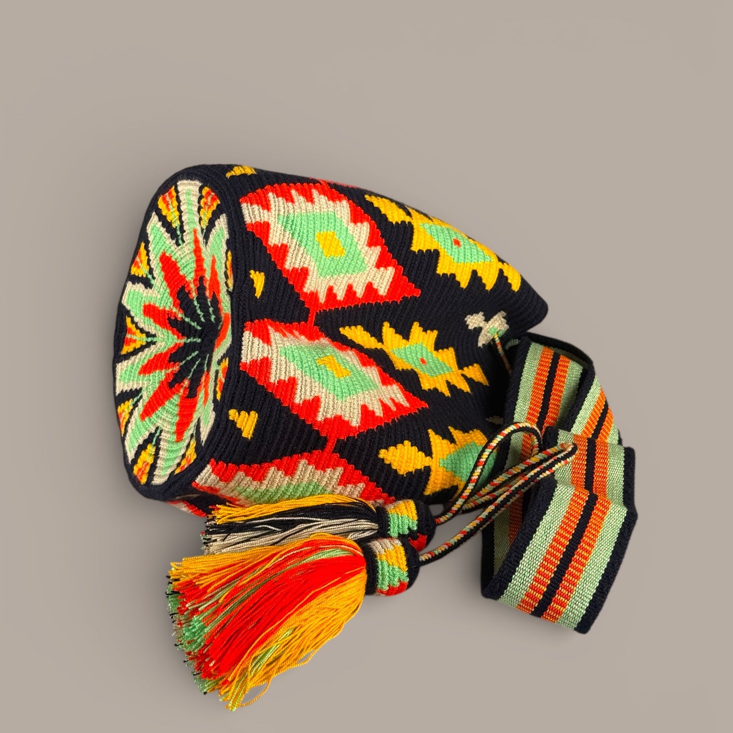 Mochila · Navy Yellow Protection Motif