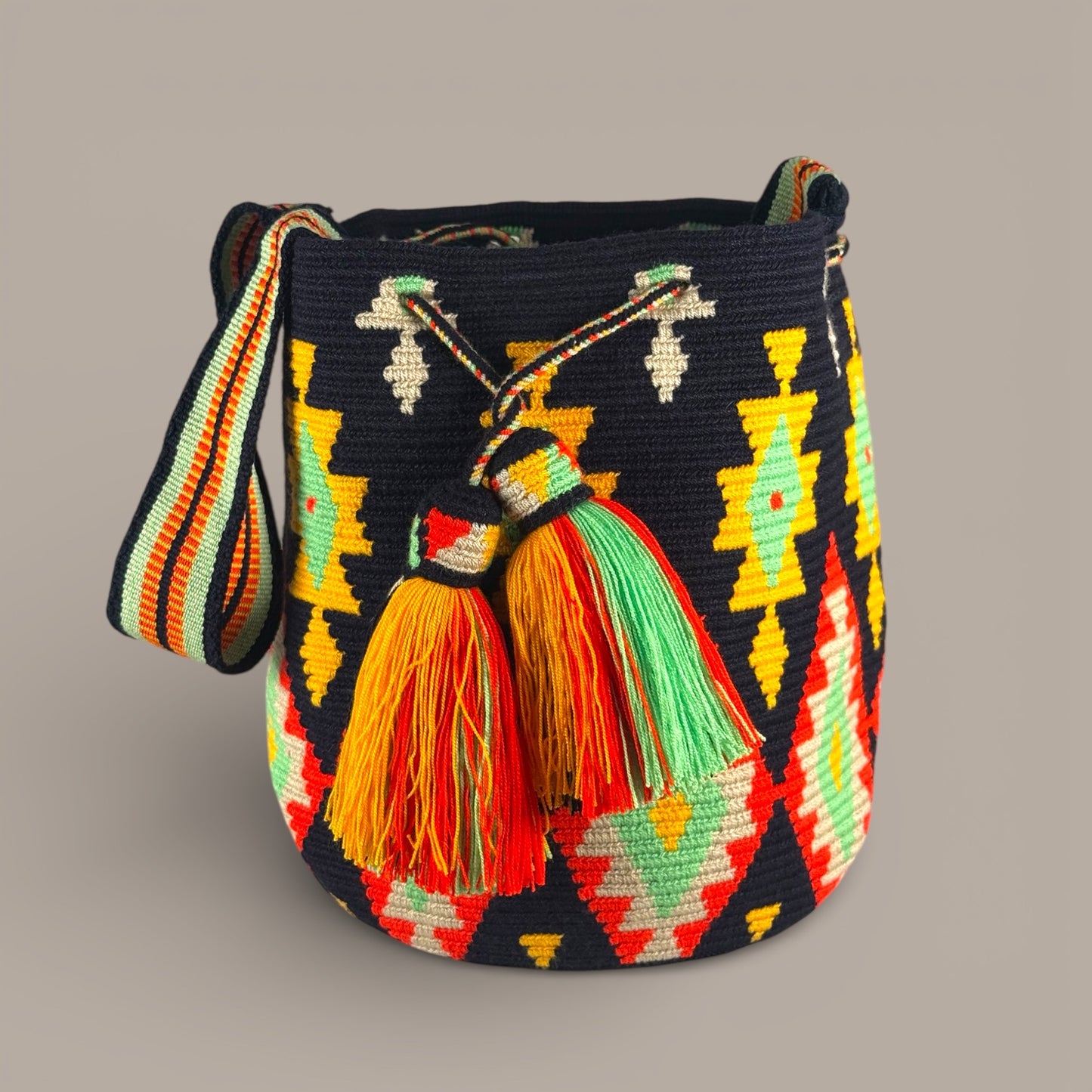 Mochila · Navy Yellow Protection Motif