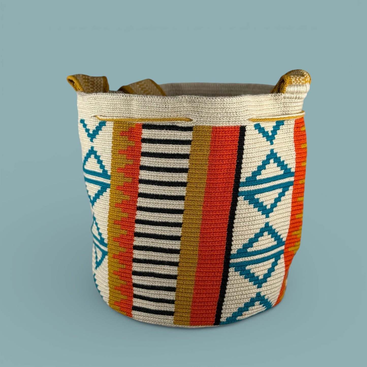 Mochila · Natural Mustard & Orange Vitality Pattern