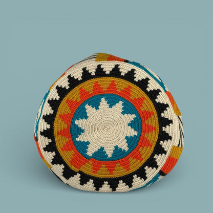 Mochila · Natural Mustard & Orange Vitality Pattern