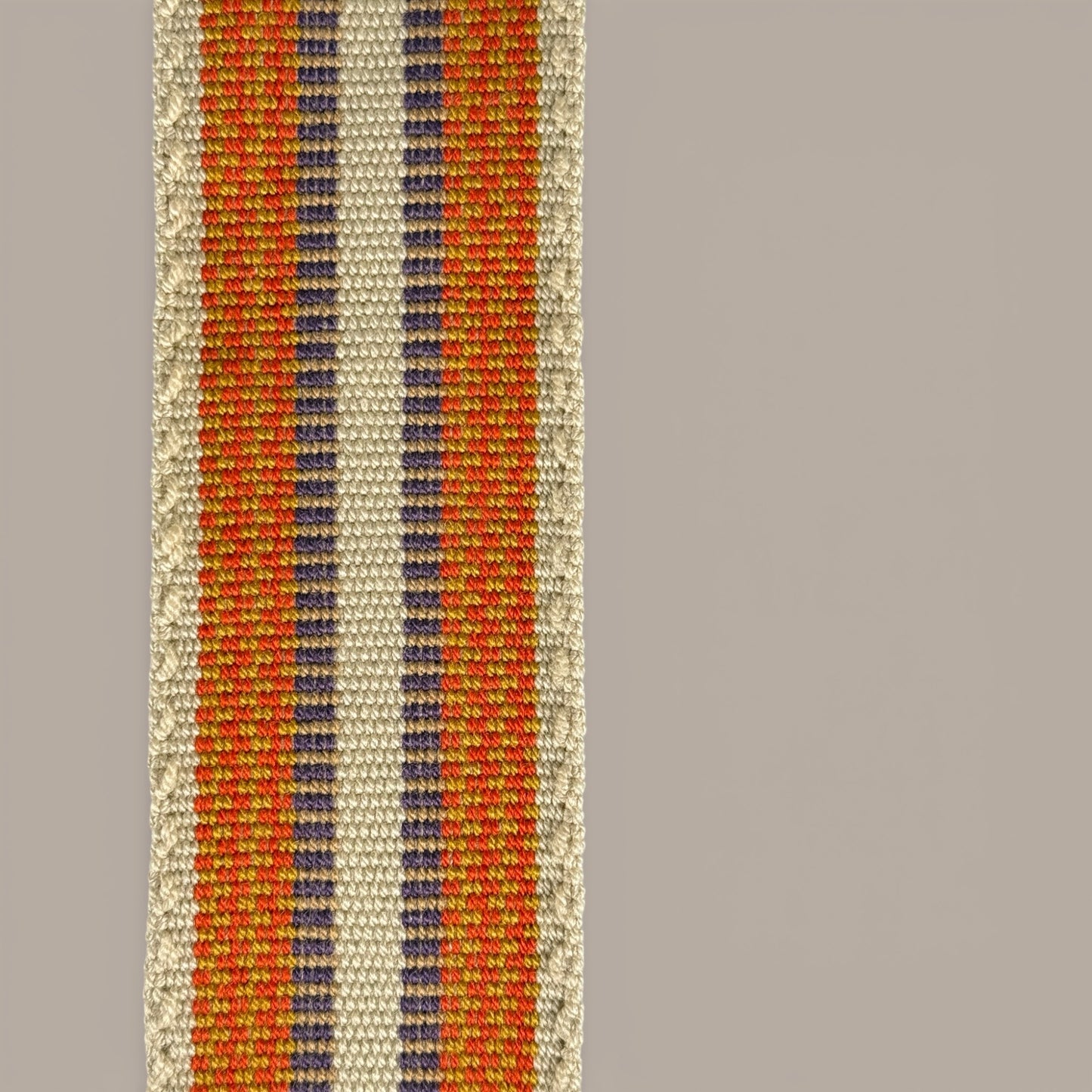 Mochila · Natural Orange Mustard Diamond Pattern