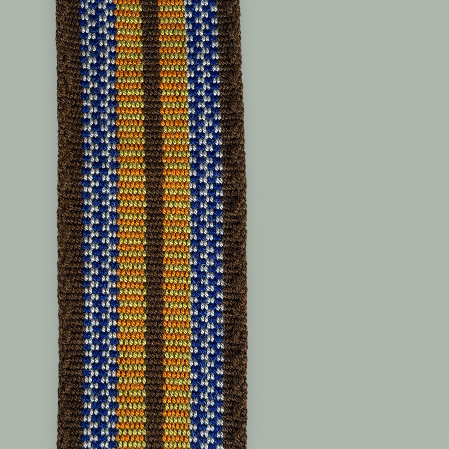 Mochila · Brown Green & Blue Diamonds