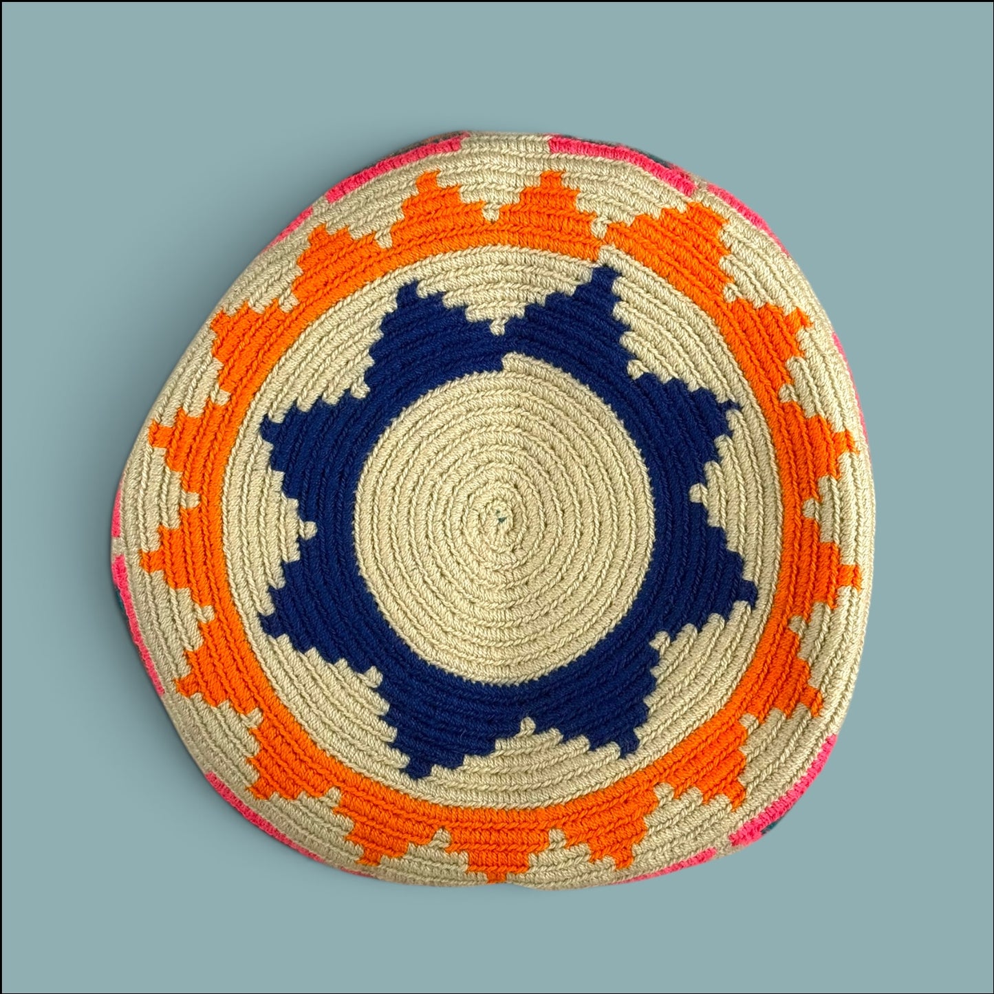 Mochila · Blue orange neon pink unity symbol